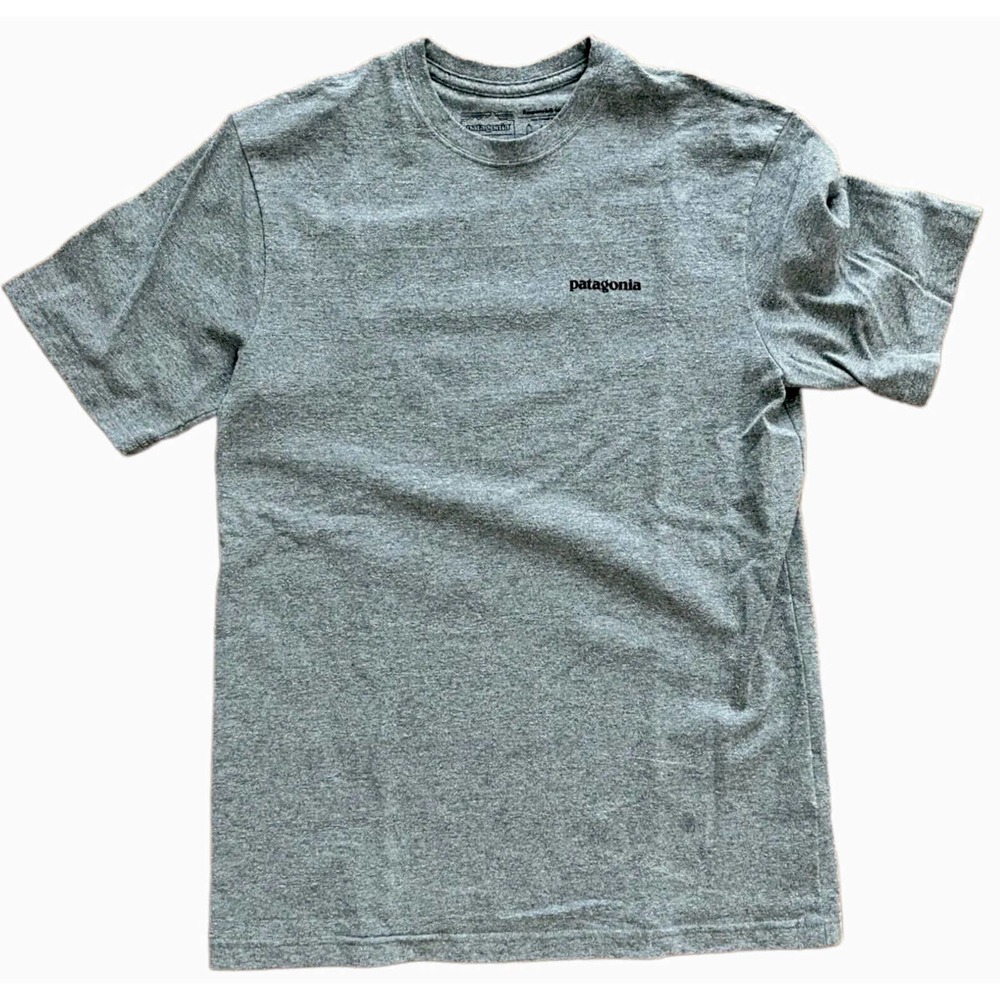 Patagonia Shirt Men's Size Small P-6 Logo Responsibili-Tee‎ Shirt Organic Cotton